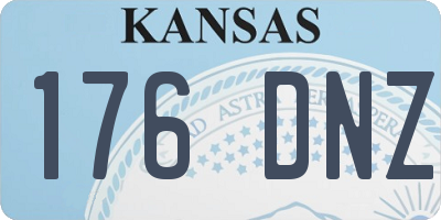 KS license plate 176DNZ