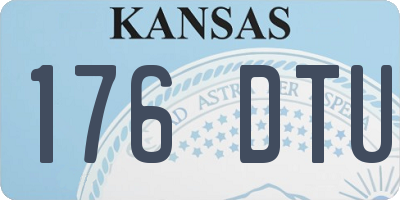 KS license plate 176DTU