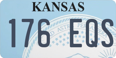 KS license plate 176EQS