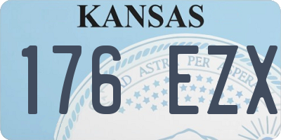 KS license plate 176EZX