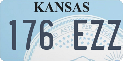 KS license plate 176EZZ