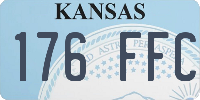 KS license plate 176FFC
