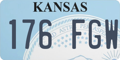 KS license plate 176FGW