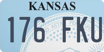 KS license plate 176FKU