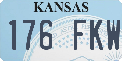 KS license plate 176FKW