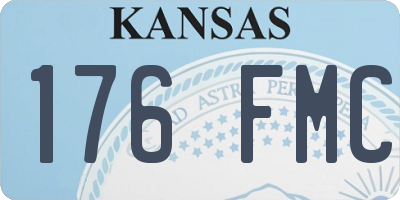 KS license plate 176FMC