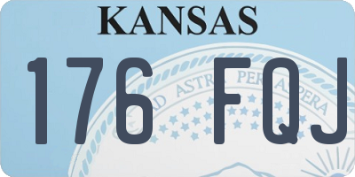KS license plate 176FQJ