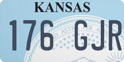KS license plate 176GJR