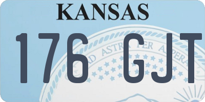 KS license plate 176GJT