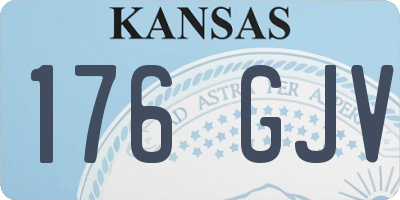 KS license plate 176GJV