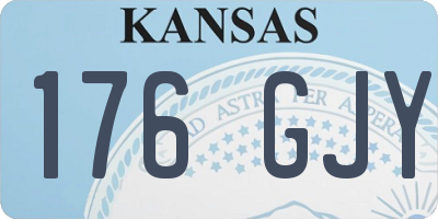 KS license plate 176GJY