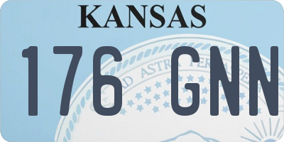 KS license plate 176GNN