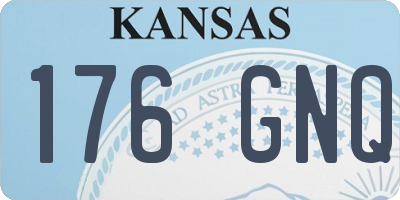KS license plate 176GNQ
