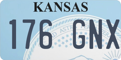 KS license plate 176GNX
