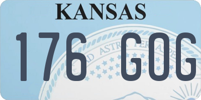 KS license plate 176GOG