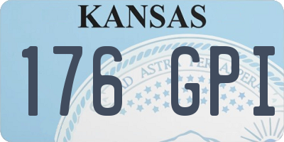 KS license plate 176GPI