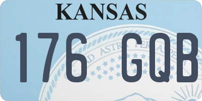KS license plate 176GQB