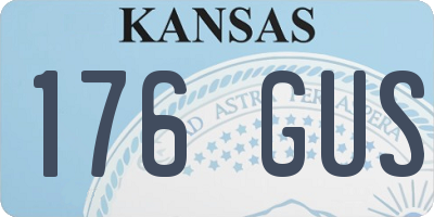 KS license plate 176GUS