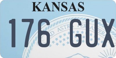 KS license plate 176GUX