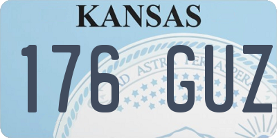 KS license plate 176GUZ