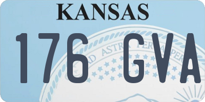 KS license plate 176GVA