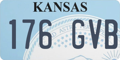 KS license plate 176GVB