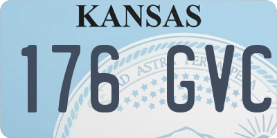 KS license plate 176GVC