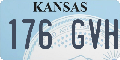 KS license plate 176GVH