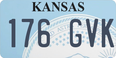 KS license plate 176GVK