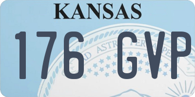 KS license plate 176GVP