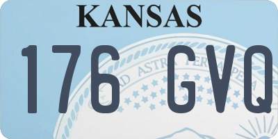 KS license plate 176GVQ