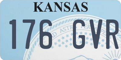 KS license plate 176GVR