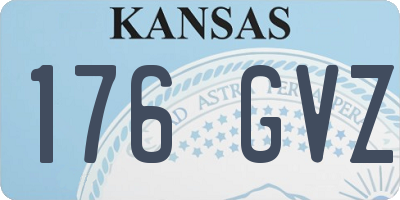 KS license plate 176GVZ
