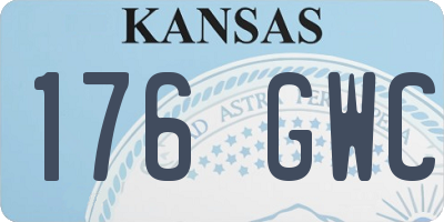 KS license plate 176GWC