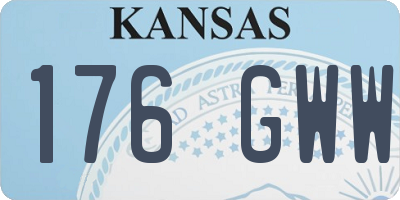 KS license plate 176GWW