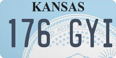 KS license plate 176GYI