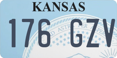 KS license plate 176GZV
