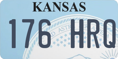 KS license plate 176HRQ