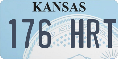 KS license plate 176HRT