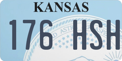 KS license plate 176HSH
