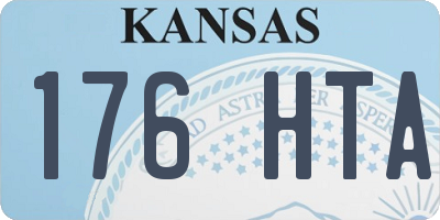 KS license plate 176HTA