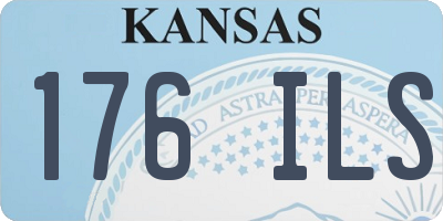 KS license plate 176ILS