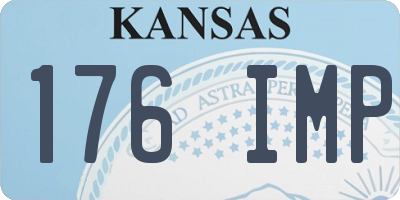 KS license plate 176IMP
