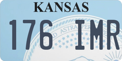 KS license plate 176IMR
