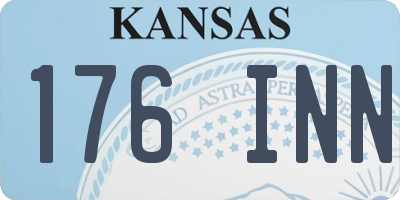 KS license plate 176INN