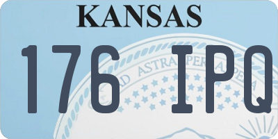 KS license plate 176IPQ