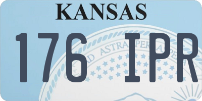 KS license plate 176IPR