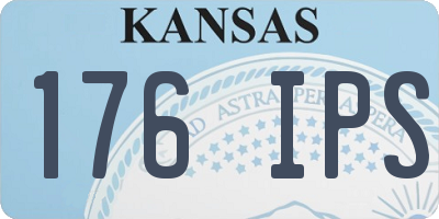 KS license plate 176IPS