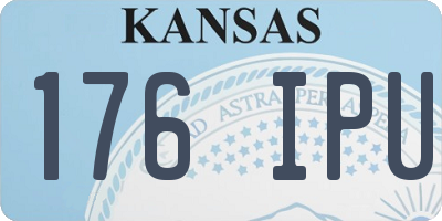 KS license plate 176IPU
