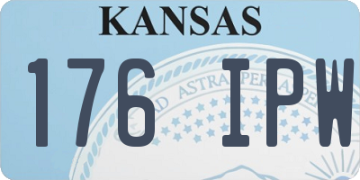 KS license plate 176IPW